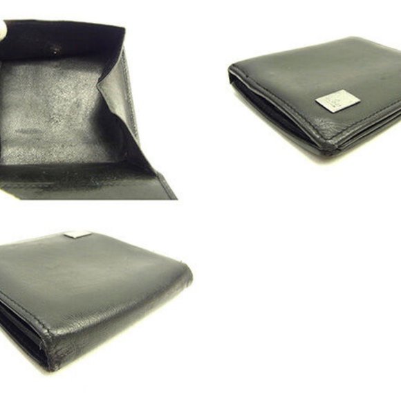 Authentic Gucci Wallet Purse Bifold Black Silver Mens Used - Picture 6 of 6